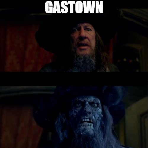 A two-panel image shows a man with a beard and a hat. The top panel shows him looking surprised, while the bottom panel shows him as a zombie-like creature with glowing eyes and a menacing expression.